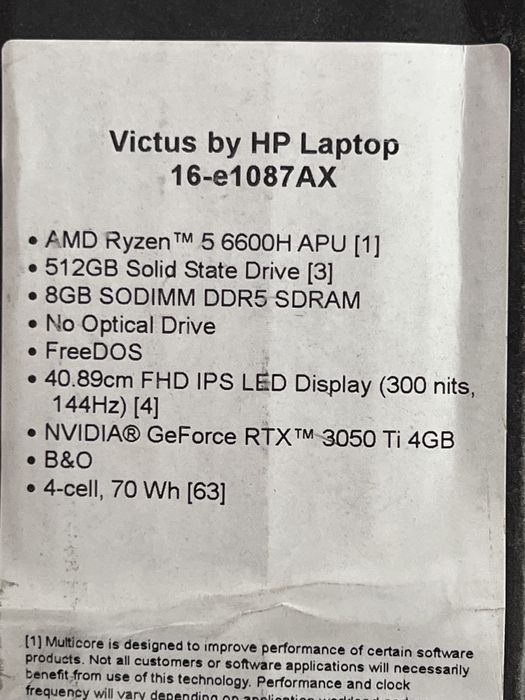 Notebook Hp Victus srochni