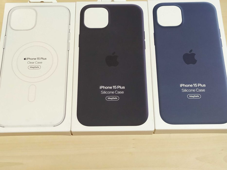 Husa iPhone 15 Silicon Black Blue Navy Clear Transparenta Originale