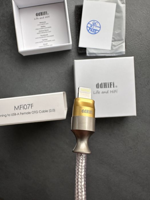 Cablu ddHiFi Lightning to USB-A female OTG cable 2.0