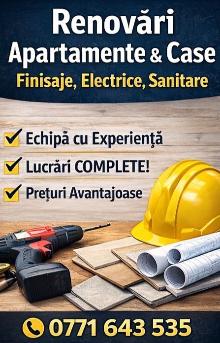 Meseriași renovări apartamente | Amenajări interioare complete