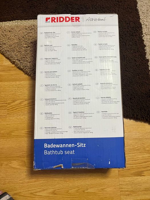BANCĂ pentru CADĂ Baie Rezistență maximă NOUĂ Germania Black Friday