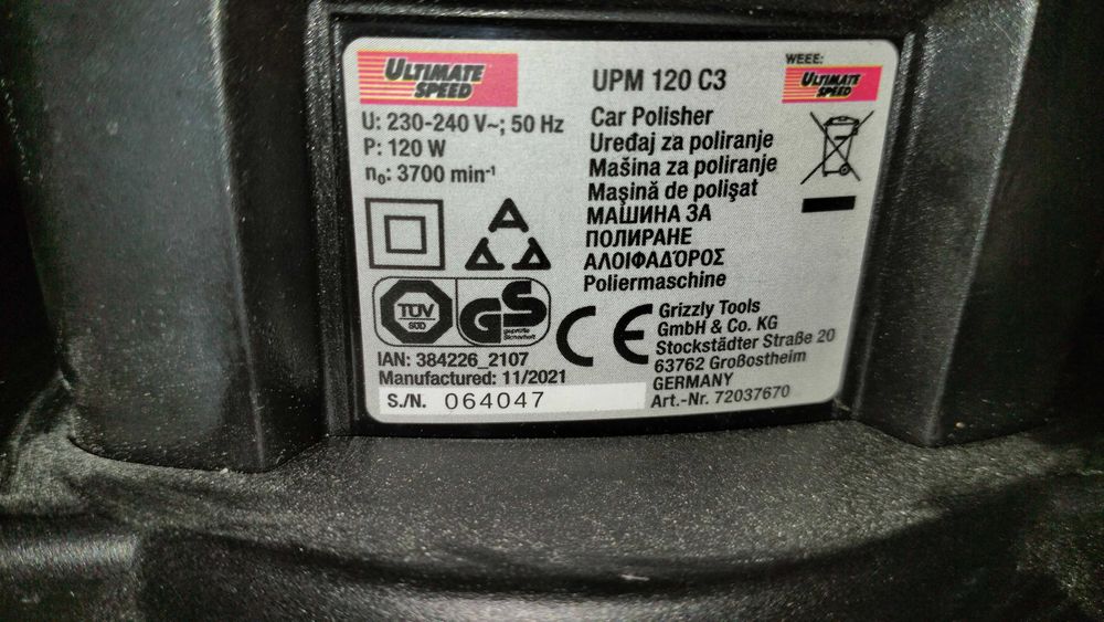 Masina de lustruit si polisat Ultimate Speed , NOUA