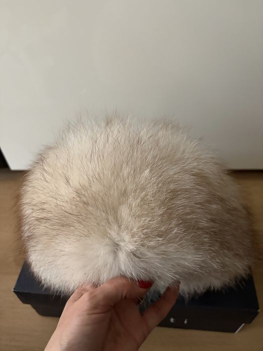 Боти естествена кожа и лисица и шапка сребърна лисица