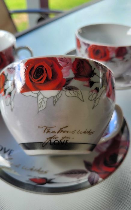 Set 6 cesti din ceramica pentru ceai