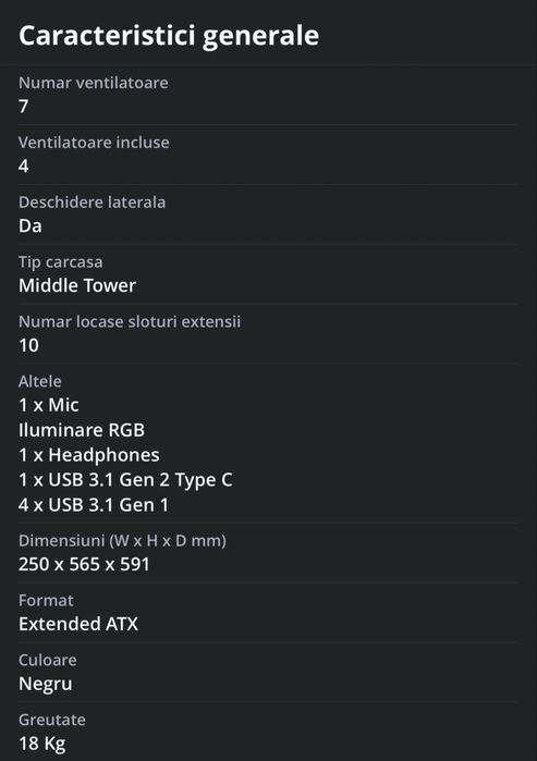 Carcasa Pc Asus Rog strix Helios
