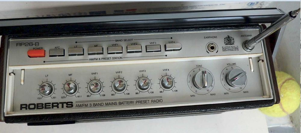 Radio Roberts, model RP26-B, Anglia, intact, in stare perfecta de functionare