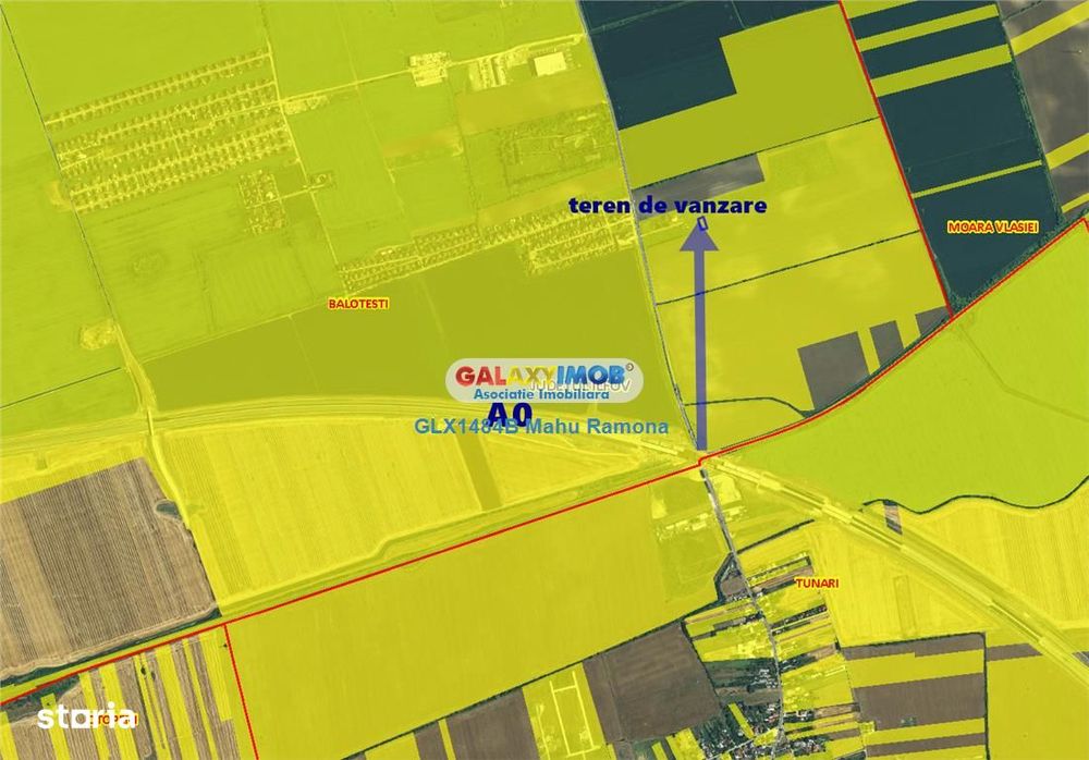 Teren pentru constructii, 704 mp Balotesti, zona inel A0