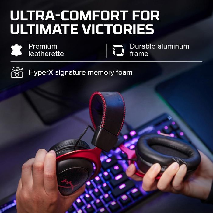Casti Gaming HyperX Cloud II Red,7.1 surround, multiplatforma, sigilat