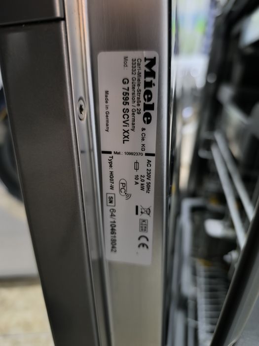 Съдомиялна Miele G 7595 SCVI XXL  AutoDoss с вграден PowerDisk -K2О