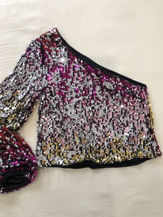 Парти блуза с пайети