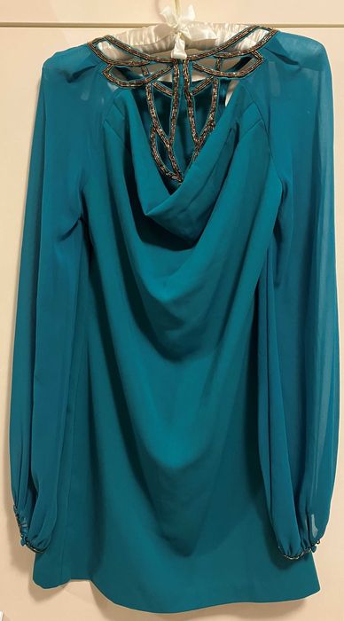 Rochie scurta verde smarald Warehouse Spotlight S UK8