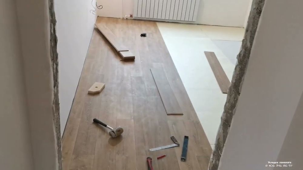 Укладка ламината. Навесные потолки