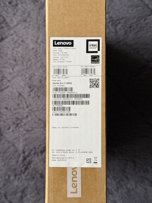 lenovo ideapad slim 3 15 IRH8 procesor I7 16 gb /1TB SSD SIGILAT