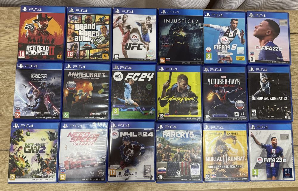 Продам PS4 Slim 500gb+18 дисков