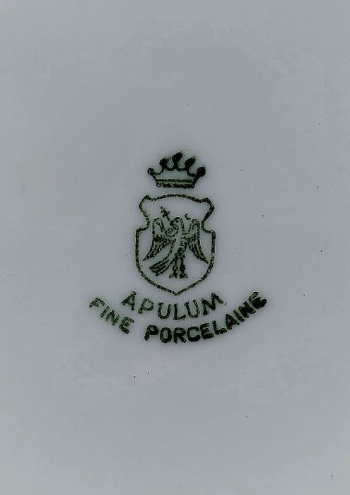 Serviciu de masa si cafea 6 persoane portelan cobalt Apulum 56 piese