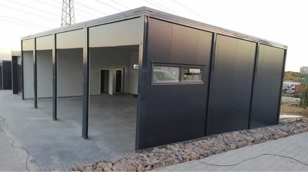 Vând  garaj auto pe structura metalica