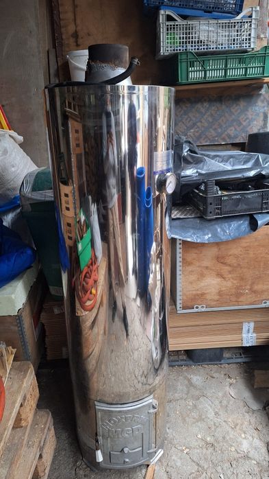 Boiler pe lemne inox