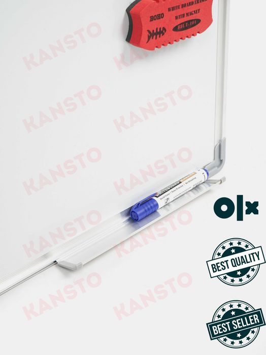 (Доставка) Доска  магнитно маркерная меловая maktab oq Doska