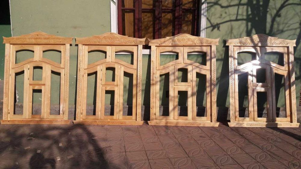 Eshik va deraza/ramlar. Деревянные двери и рамы. Yog'ochdan eshik-rom