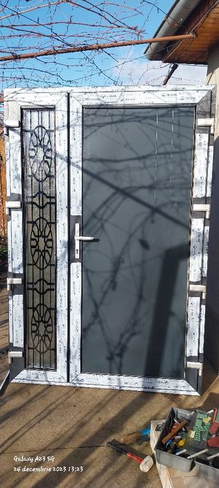 Ușa de termopan de vânzare profil Gealan