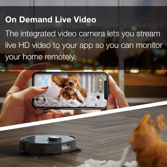 Mop robot cu AI live video Deebot Ecovacs Ozmo T8 AIVI. 66% REDUCERE