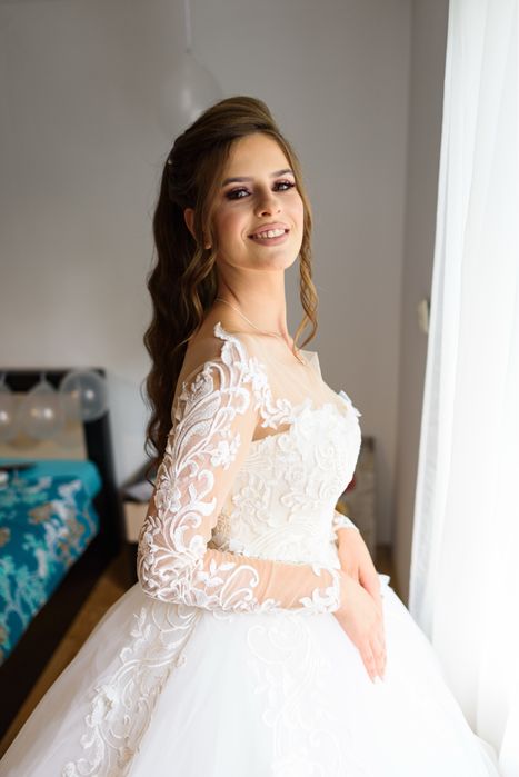 Rochie de mireasă, stil prințesă, XS