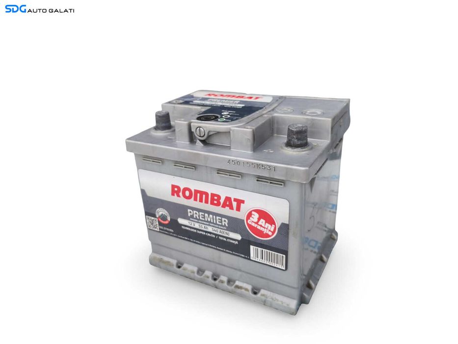 Baterie Acumulator Auto 55AH 540A ROMBAT Premier 5552310054 Volkswagen Audi Seat Skoda Ford Opel Toyota BMW Mercedes Renault Peugeot Dacia [A0447]