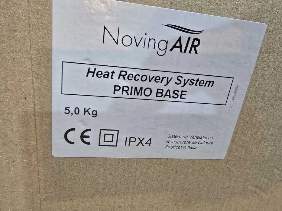 Ventilator independent,cu recuperare de caldura NovingAIR Base 150,nou