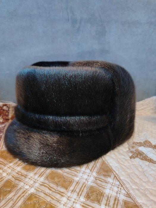 Норковая шапка  с ушками