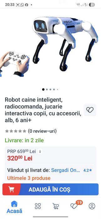 Robot jucărie cu telecomanda