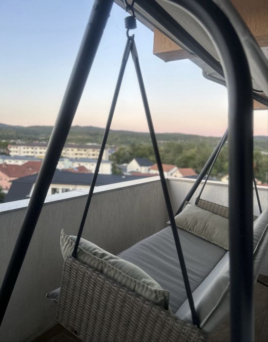 Leagăn balansoar de balcon/terasă – 3 locuri