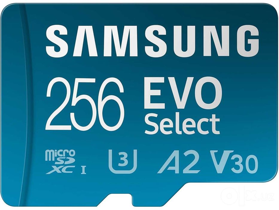 Samsung EVO Select 256 ГБ - microSD для 4K, SD-адаптер - Гарантия