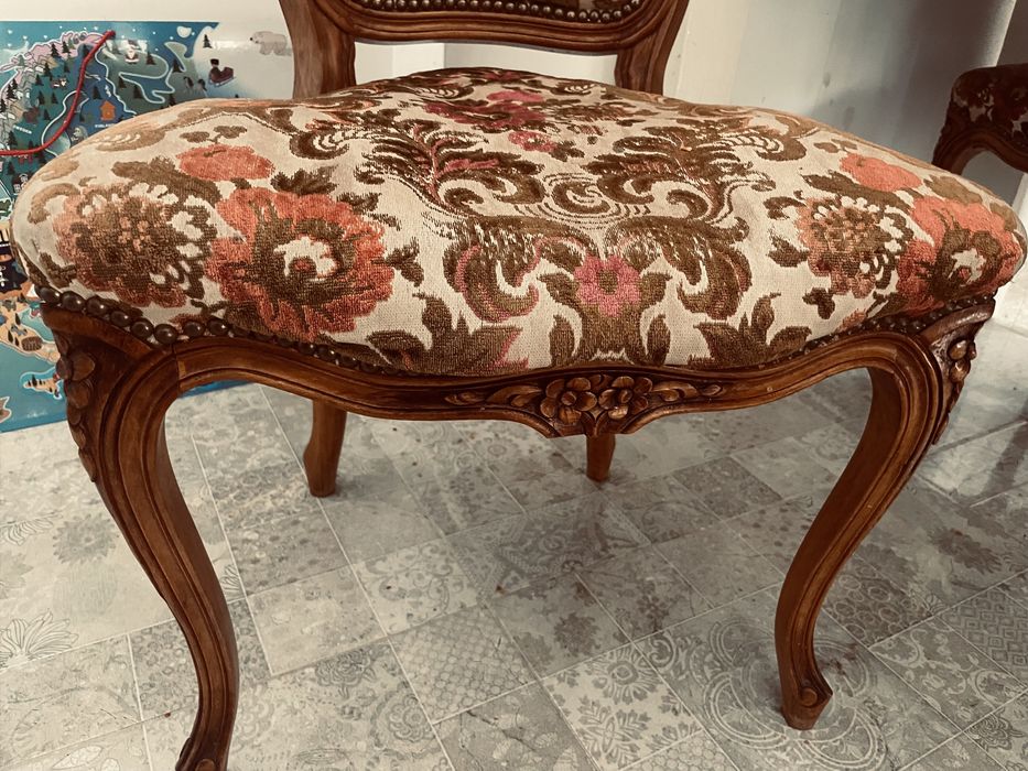 Стол ретро старинен барок луи 4 бр