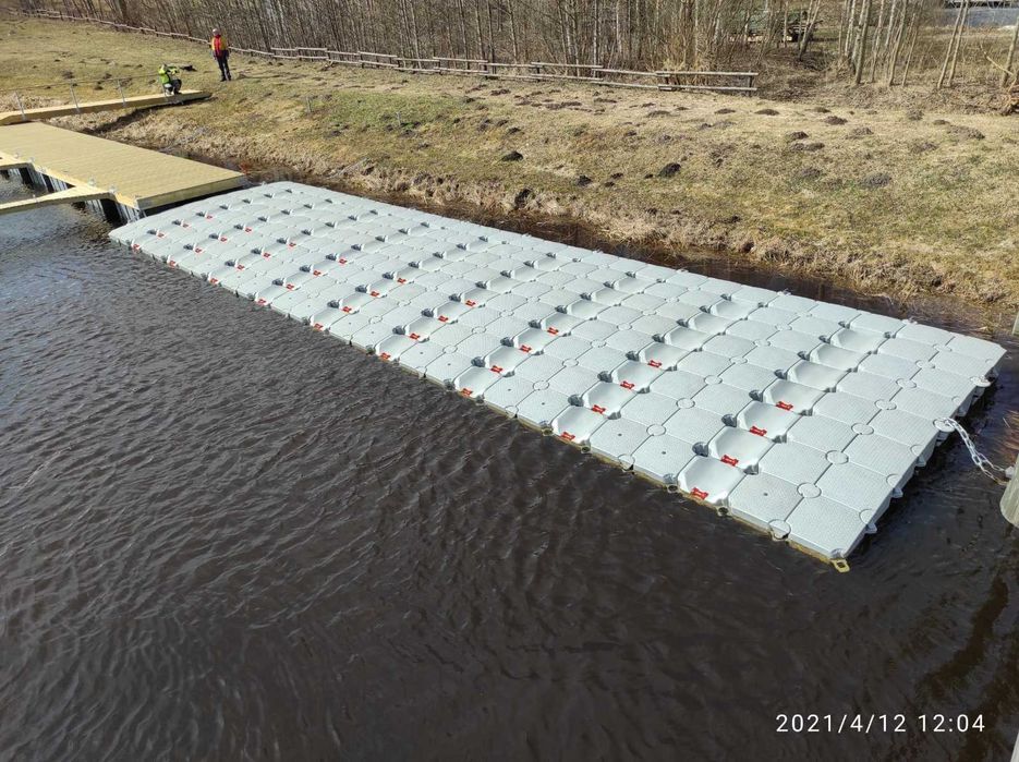 Ponton modular platforma + zona parcare jetski si pasarela