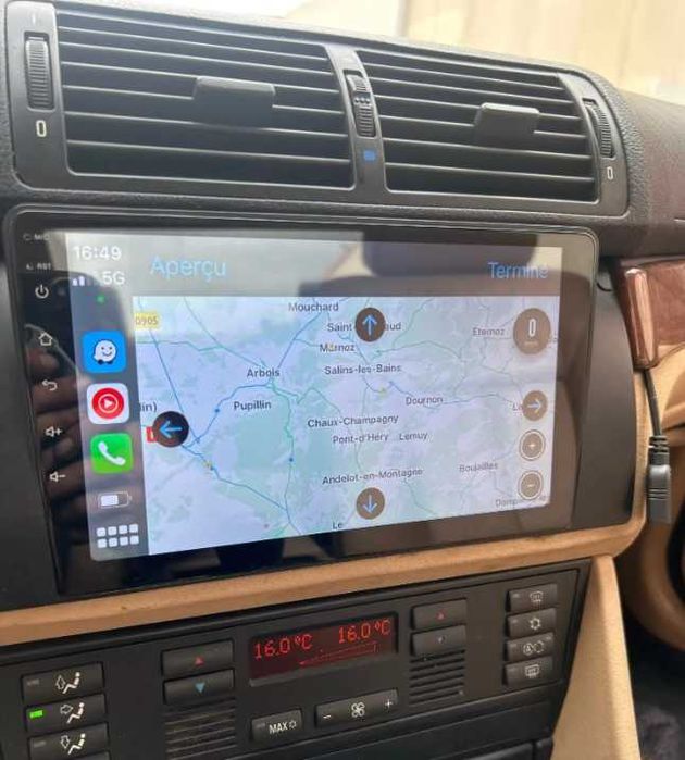 Navigatie Android Dedicata BMW E39 X5 E53 - QLed CarPlay DSP