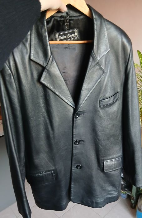 Мужской пиджак из натуральной кожи