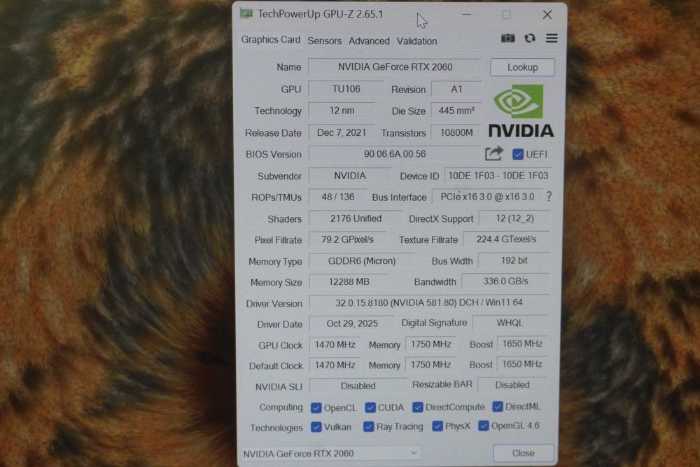 RTX 2060 12GB Palit Dual Nvidia AI GPU видеокарта / вкл. ДДС