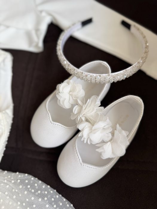 Марков комплект за кръщене (рокля Petite Fleur) 92-98см