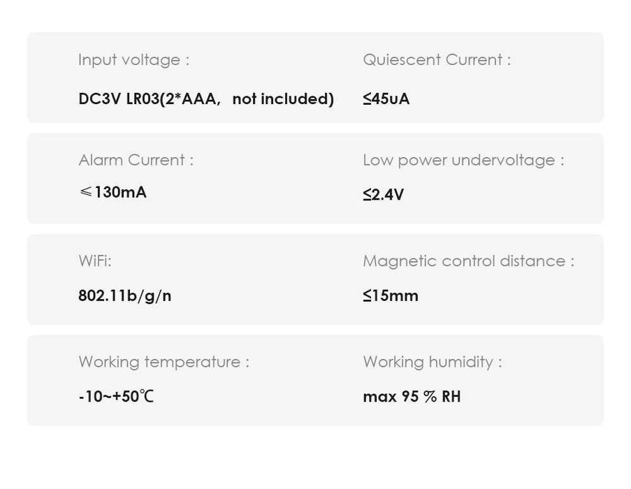 Датчик двери и окон Tuya ,Smart  Life