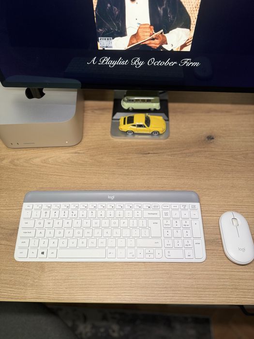 Kit tastaura+mouse Logitech MK470, Slim, Alb