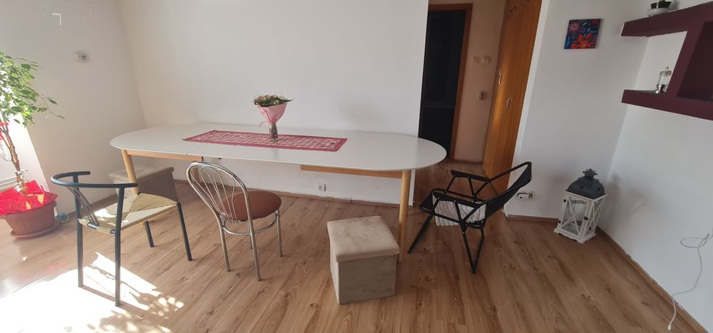 Masa extensibila Marstrand 12 persoane , masă extensibilă 12 persoane Alb Natur