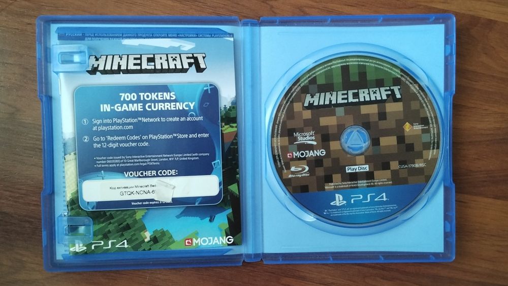 Диск Minecraft PS 4