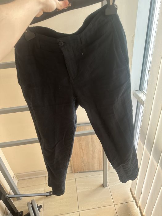 Льняные штаны massimo dutti мужские