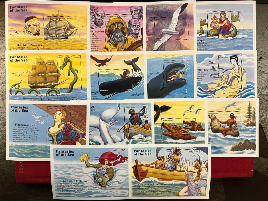 Colectie timbre seria -Legendele Marii-