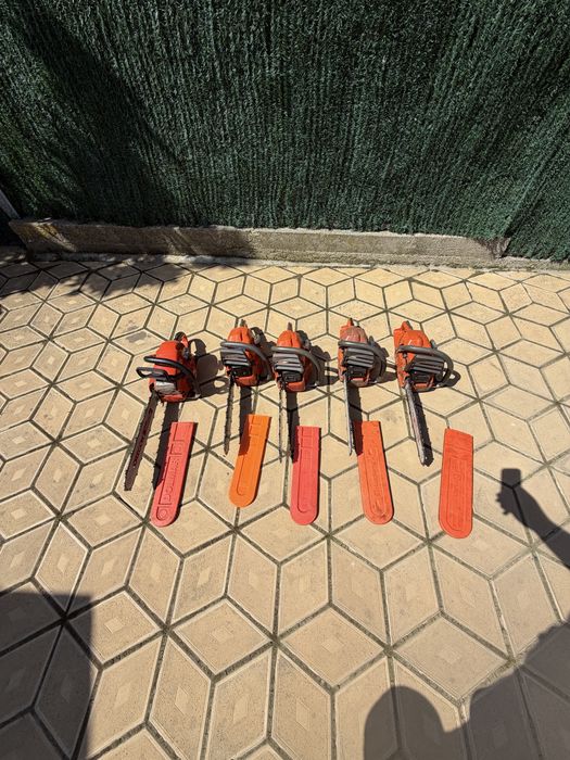 Husqvarna 353, 351, 2x350, Dolmar PS-500 Pachet Lot 5 Drujbe Profesionale / Semiprofesionale – Husqvarna & Dolmar + Accesorii