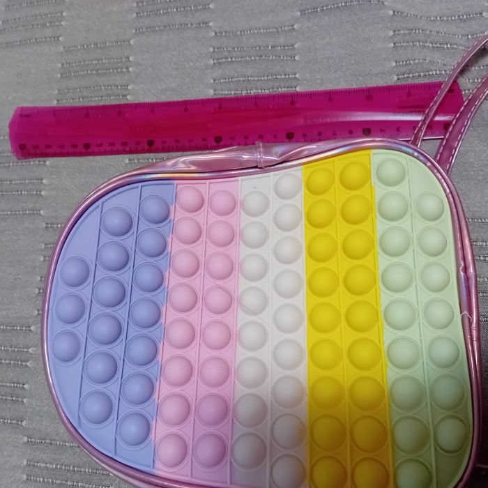 Rucsac mic pop-it curcubeu