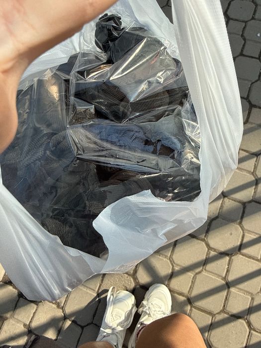 Использованые чёрные носки