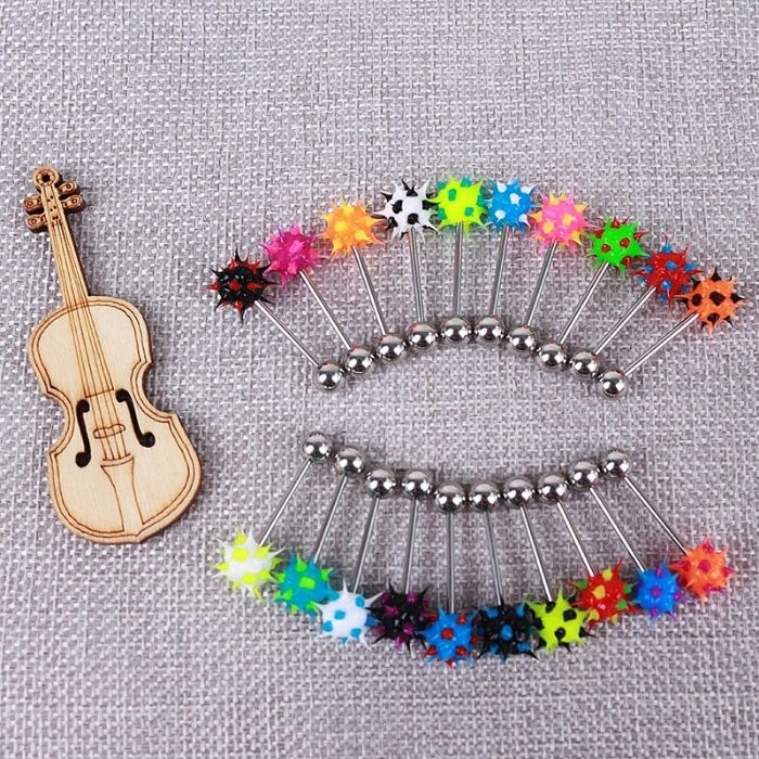 Таралежки / Обеца за език / Пиърсинг обици за език