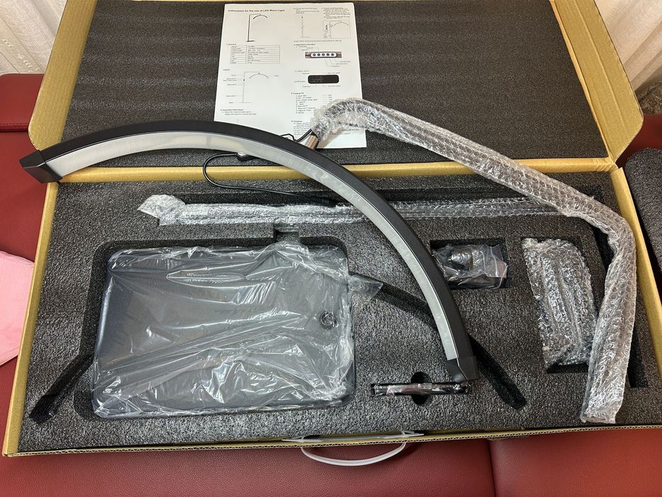 Lampi Semi Luna LED 36W lumina calda rece pentru gene unghii makeup