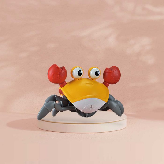 Crab electric, iluminat, muzical, pe inductie, incarcare USB, 3+ani